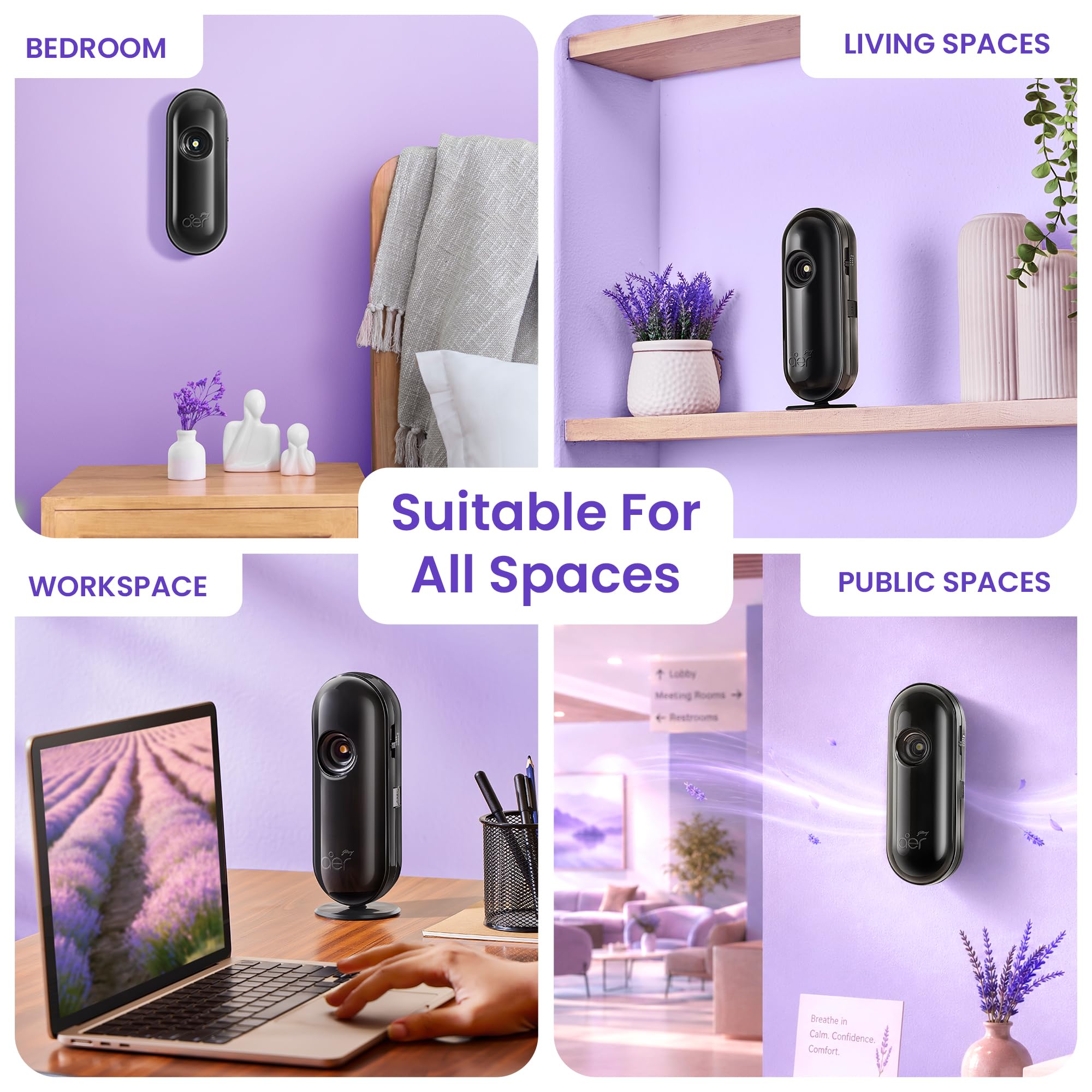 Godrej aer Matic Automatic Room Fresheners Refill Pack | Violet Valley Bloom | 2000 Sprays Guaranteed | Lasts up to 60 days (210ml)