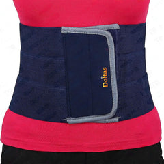 DOLTAS Abdominal Belt - Postpartum Tummy Reduction Belt for Women | Lower Back Pain Relief Belt | Abdomen Binder & Belly Support Band for Lumbar Sacral Support & Waist Shaping Navy Blue (Universal)