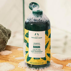 The Body Shop Banana Truly Nourishing Shampoo, 400 ML - For Dry Hair Prone To Frizz | Vegan