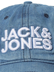 JACK & JONES Men Cap(258378512_Blue Denim_ONE)