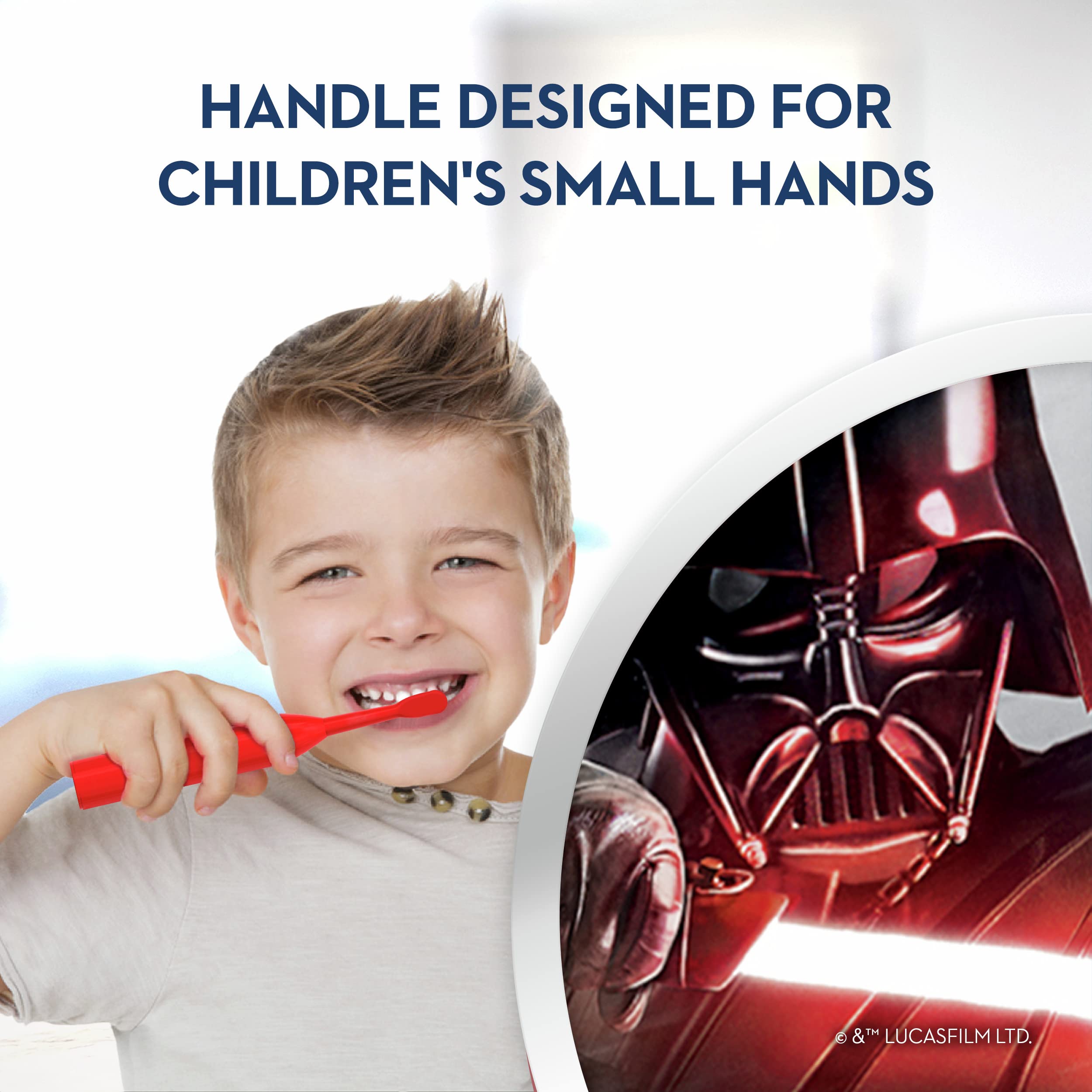 Oral-B Battery Electric Powered Kid'S Toothbrush Featuring Star Wars Soft, 1, Pack of 1