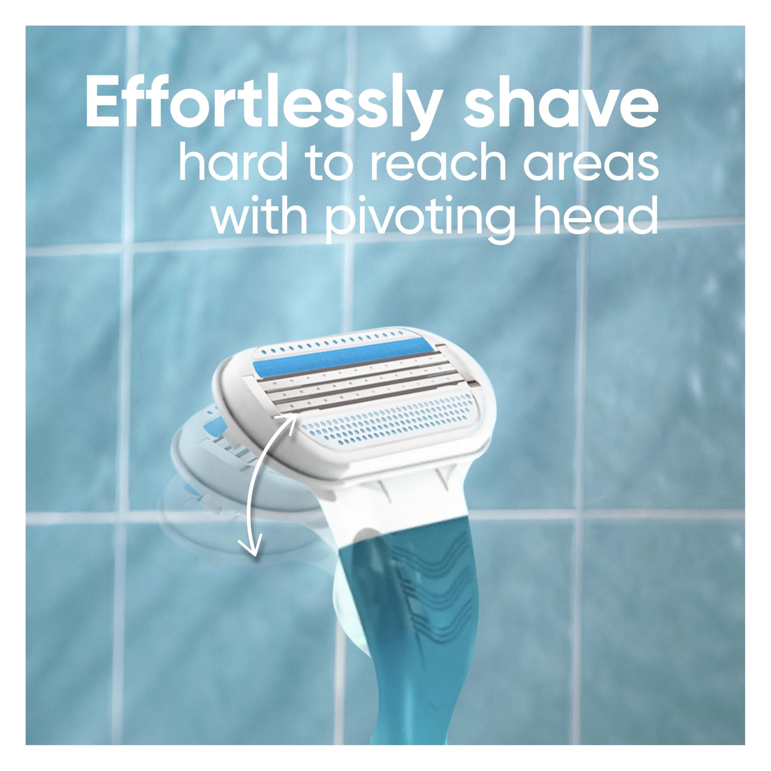 Gillette Venus Smooth Hair Removal Razor for Women with Aloe Vera, 1 Pc