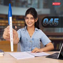 Reynolds 045 Ball Pen Refills Set - 20 PENS Refill |Ball PENS for Writing | Pen for Students & Office Stationery | 0.7 mm TIP Size