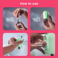 Godrej aer Plug Electric Air Freshener (Machine + 2 Refills (20ml each) | Rose Blossom | Lasts up to 120 days