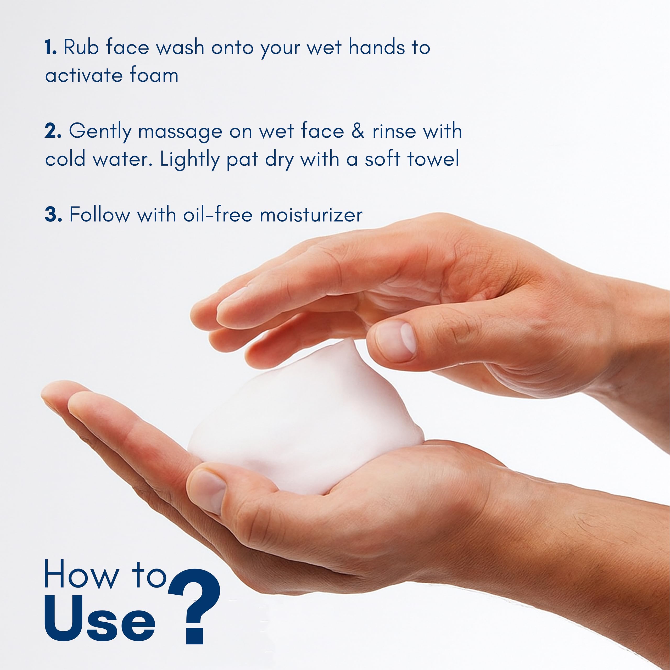 Becalm Daily Salicylic Acid Face Wash for Oily and Acne Prone Skin | Airy face wash for Men & Women | Soap & Sulphate free | Oil, Acne, Dullness, Pore control | Microbiome friendly | With Quaternium - 73 & Prebiotic | No fragrance