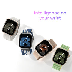 Noise Pro 6 Smart Watch:Intelligent AI, Endless AI Watch Faces, AI Companion, 1.85" AMOLED, EN2 Processor, Nebula UI 2.0, Emergency SOS, Compatible with iOS & Android(Champange Link), Brown