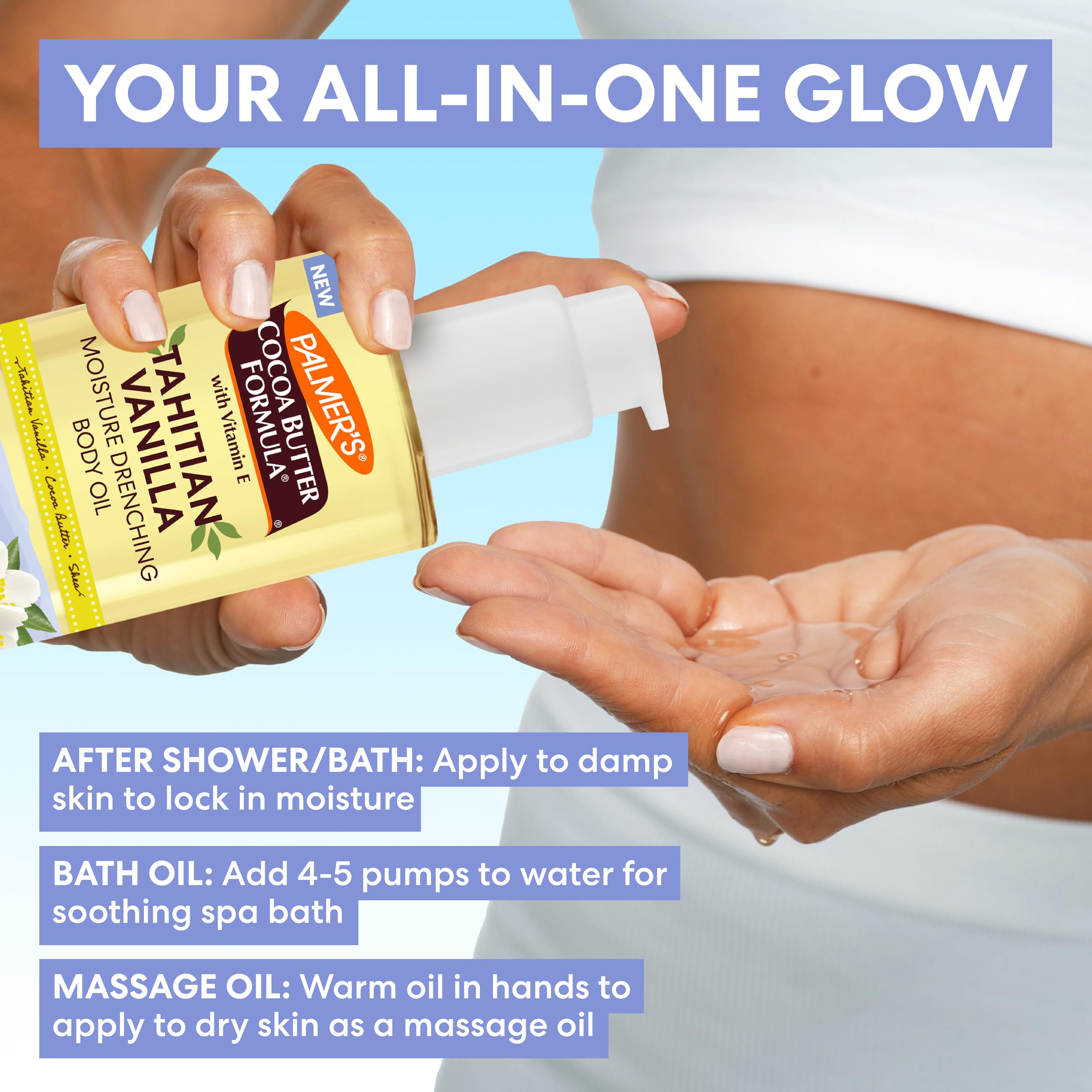 Palmer's Tahitian Vanilla Body Oil, Cocoa Butter Formula 192ml