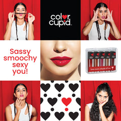 Color Cupid Liquid Lipstick Pack of 5 Mini Me | 18-Hour Stay Liquid Lipstick | Infused with Hyaluronic Acid & Ceramide | Transfer proof & Kiss Proof - Beauty from Color Cupid - Shop in Sri Lanka at Arcade.lk