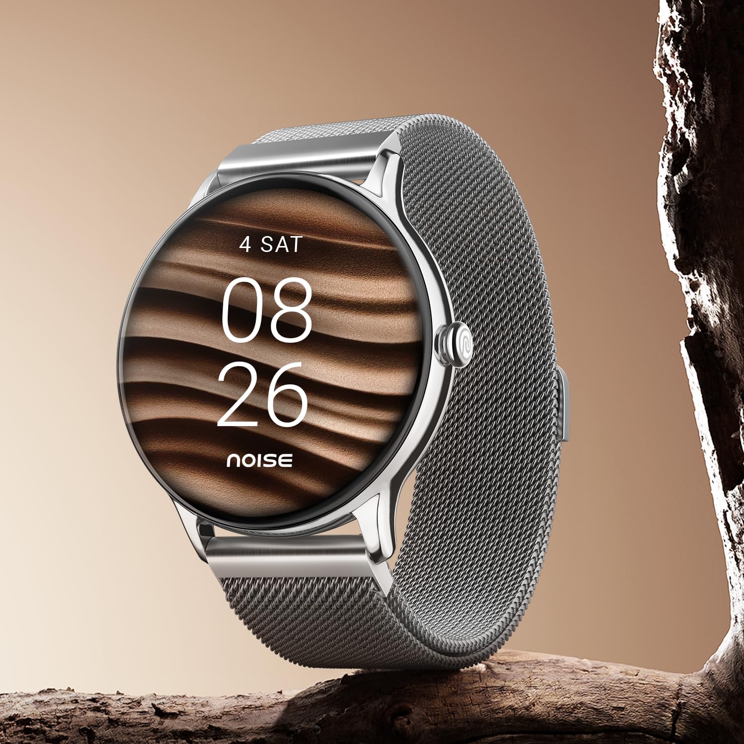 Noise Twist Go Bluetooth Calling Smart Watch for Women, Sleek Metal Dial, Glossy Finish, 1.39" Display, 100+ Watch Faces, IP68, Sleep Tracking, Voice Assistance, Upto 7 Days Battery (Gold Link)