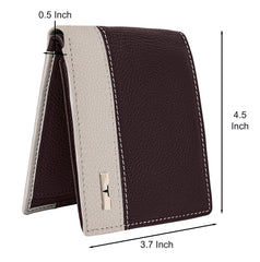 URBAN FOREST Seattle Brown/Sand Leather Wallet for Men