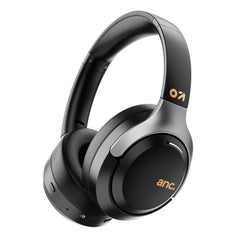 GOBOULT Newly Launched Anchor Bluetooth Wireless Over Ear Headphones with Mic, Active Noise Cancellation, 72H Playtime, AUX Option, Type-C Fast Charging, 40mm Bass Drivers, Gaming ANC Headphones