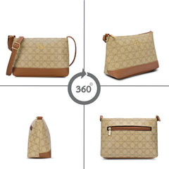 Mono Women's Emberlyn Textured Cross Body Sling Bag | Ladies Purse Handbag | Gift for Women