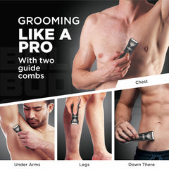 Havells Ballex Body Groomer| Full Body Trimmer For Men|Beard, Body, Balls, Pubic Hair, Private Parts|IPX7 Waterproof|No Nicks & Cuts|1 Hour Non Stop Runtime|USB Type C Fast Charge| Travel Lock| BG3300