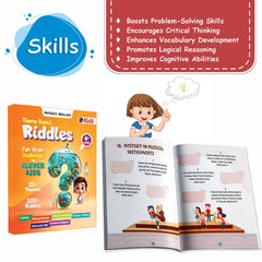 Riddles Book For Kids | 200+ Theme Based Riddles Book For 4+ Years Old | English Interactive Brain Teasing Riddle Activity Book For Growing Kids [Paperback] PW (PW )
