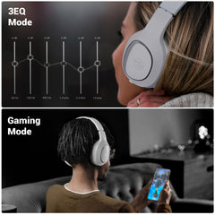 Zebronics Thunder NEO, Wireless Over Ear Headphone, Upto 60 Hours Backup, Gaming Mode, Dual Pairing, Rapid Charge, BT v5.4, AUX, 3 EQ Modes, ENC for Callling, Voice Assistant, Deep Bass (Silver)