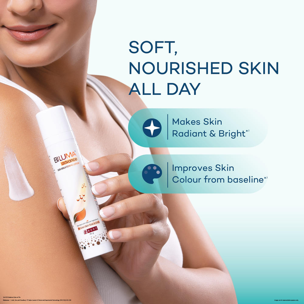 Bi-luma Advance Skin Brightening Lotion - All Skin Tone -Blended with Natural Ingredients For Dark Spots -Face& Body -45 gm | Glammy.lk
