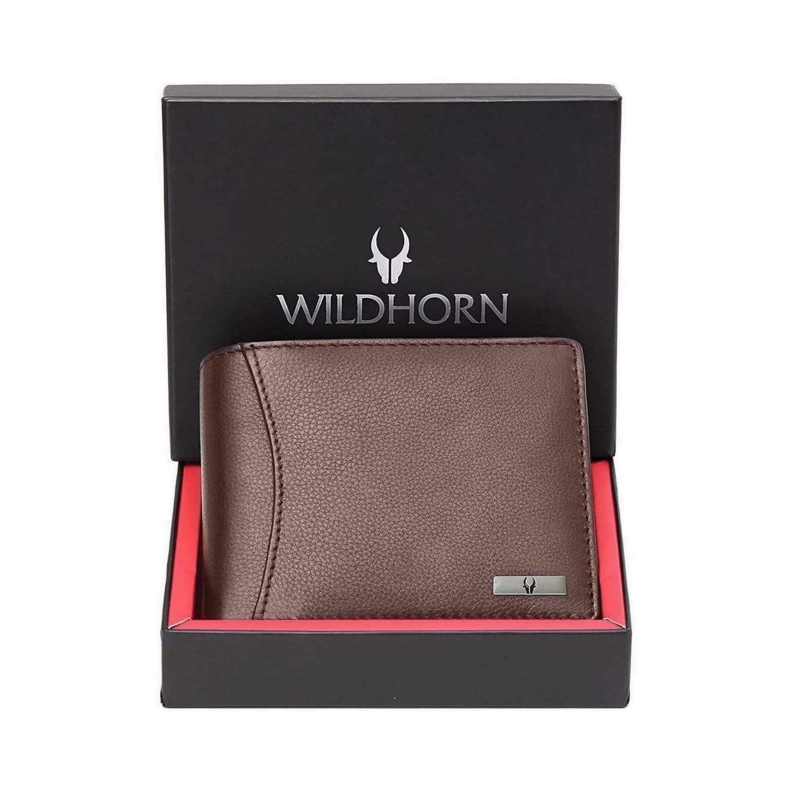 WildHorn Rfid Protected Leather Wallet For Men, Walnut