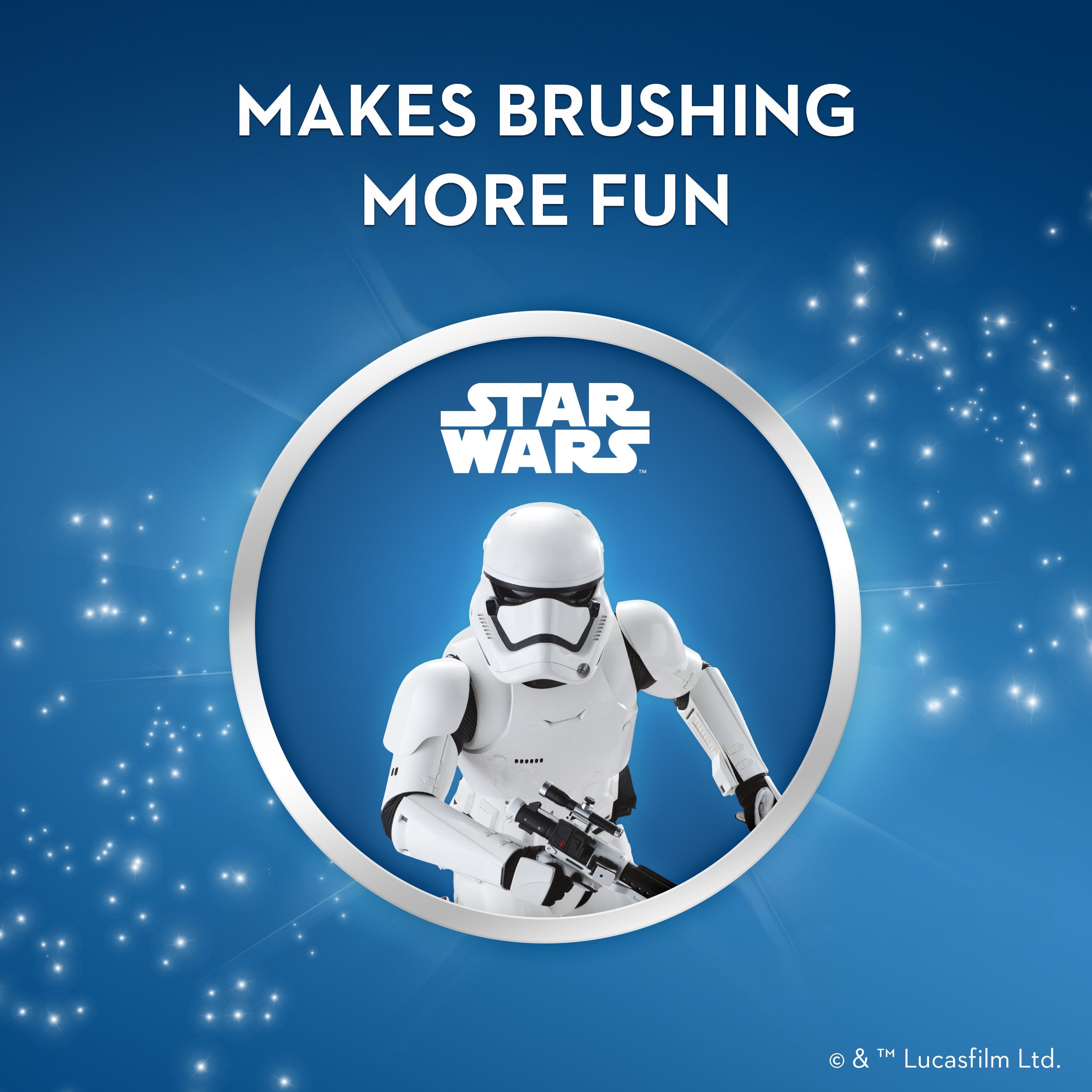 Oral-B Battery Electric Powered Kid'S Toothbrush Featuring Star Wars Soft, 1, Pack of 1