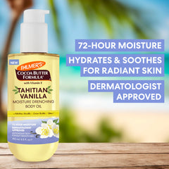 Palmer's Tahitian Vanilla Body Oil, Cocoa Butter Formula 192ml