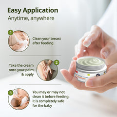 LuvLap Naturals Nipple Butter Cream for Sore & Cracked Dry Nipples, 100% Natural, Safe for Baby & Breast Feeding Moms, No Taste & Odour, Dermatologically Tested, Maternity Essential, 25g