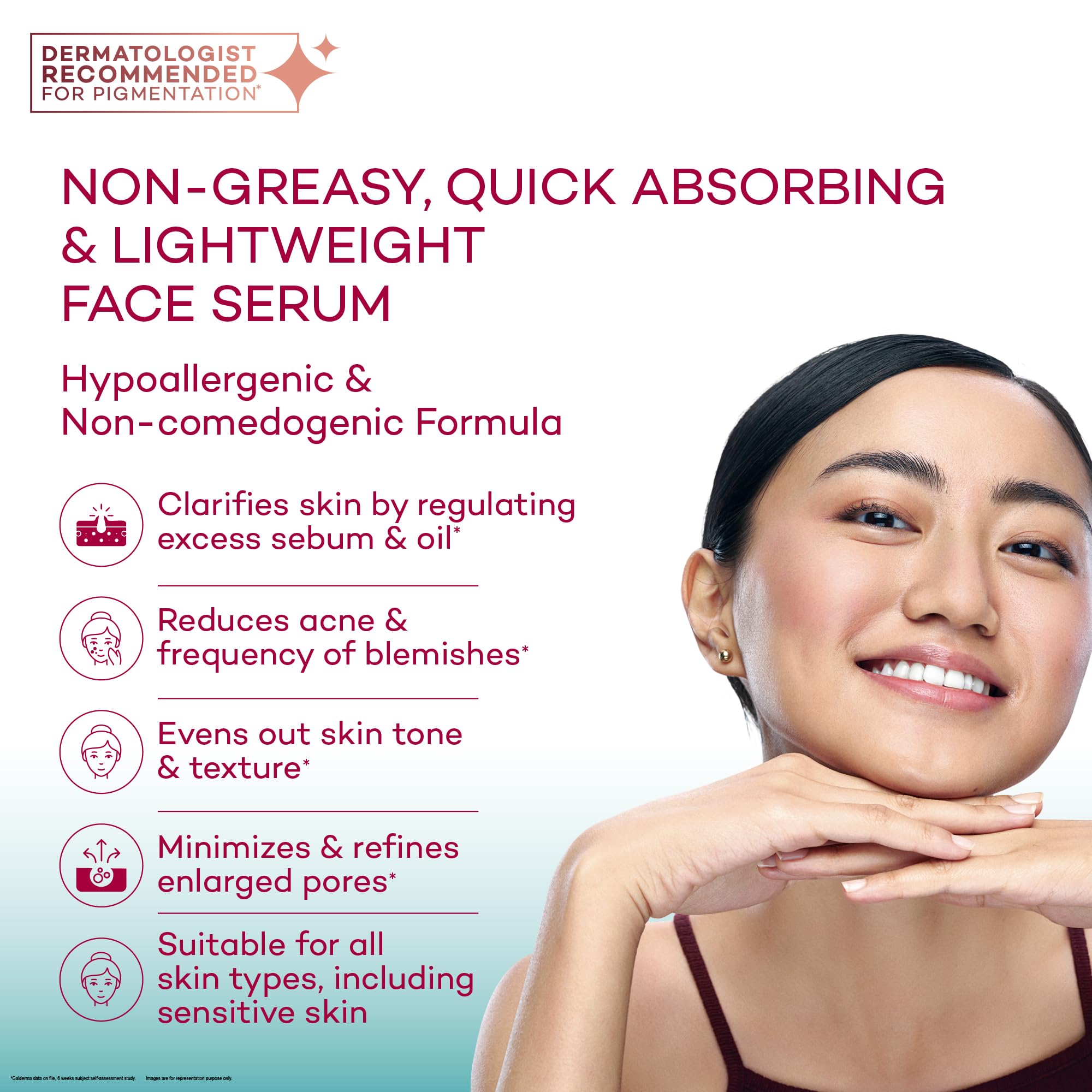 Biluma Clarifying Serum 30ml – Acne & Blemish Control Face Serum with Niacinamide & Pore Minimizing Formula – Controls Oil, Reduces Breakouts & Improves Skin Texture
