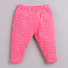 BabyGo Baby-girl's Cotton Solid Track Pants Pack of 3 - Fushia - Apparel from BABY GO - Shop in Sri Lanka at Arcade.lk