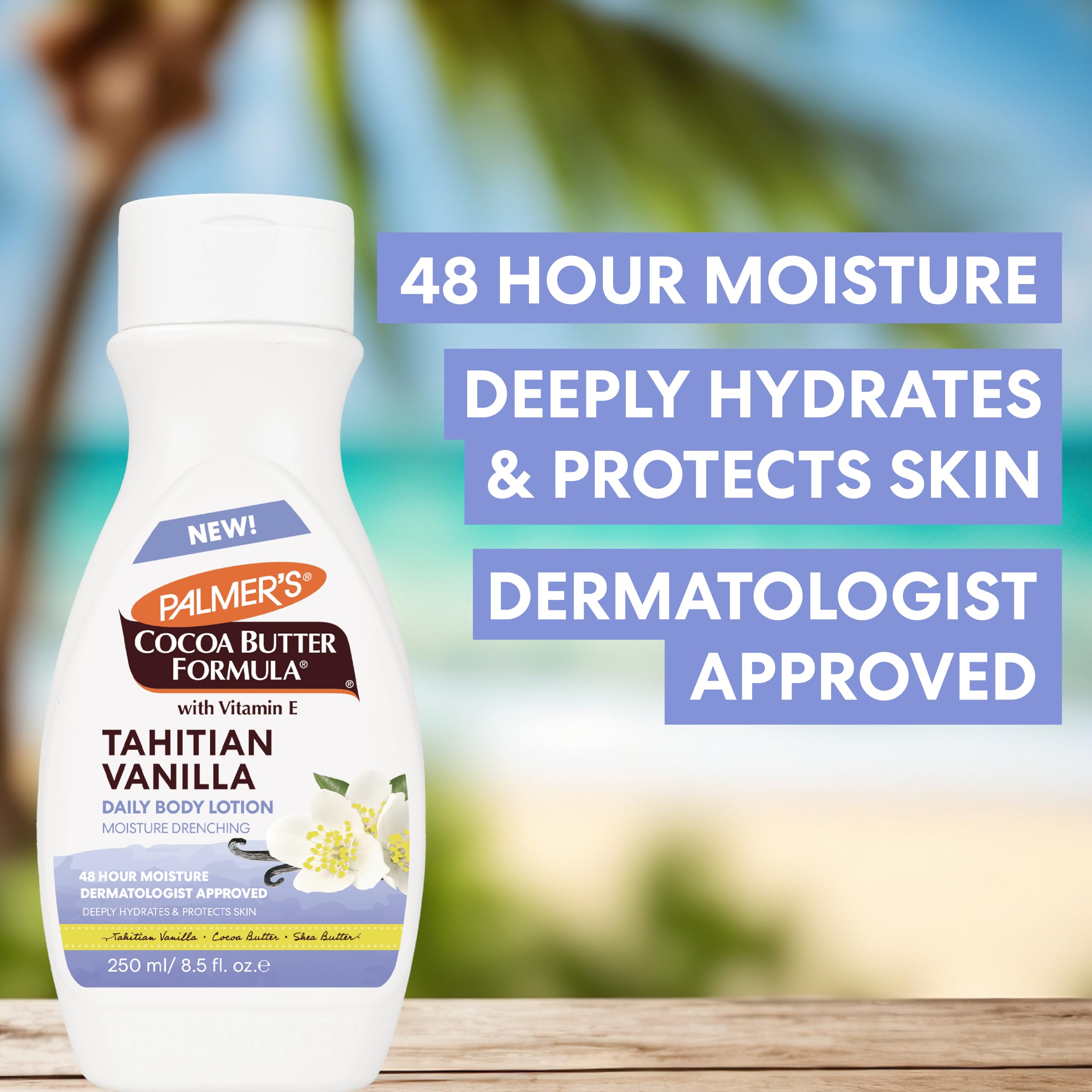 Palmer's Tahitan Vanilla Body Lotion with Vitamin E for Dry Skin 250ml