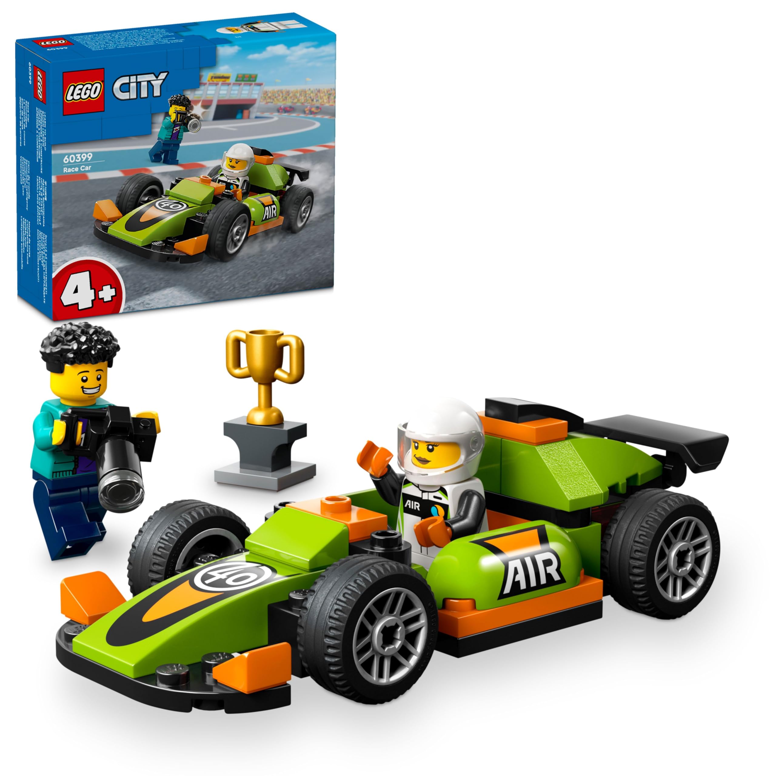 LEGO City Green Race Car Racing Vehicle Toy 60399 (56 Pieces) - Toy from LEGO - Shop in Sri Lanka at Arcade.lk