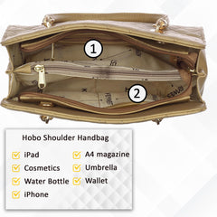 Keywest Women's Diamond Satchel Tote Handbag for Women | Ladies purse | Stylish Shoulder Bag | Gift For Woman | Beige