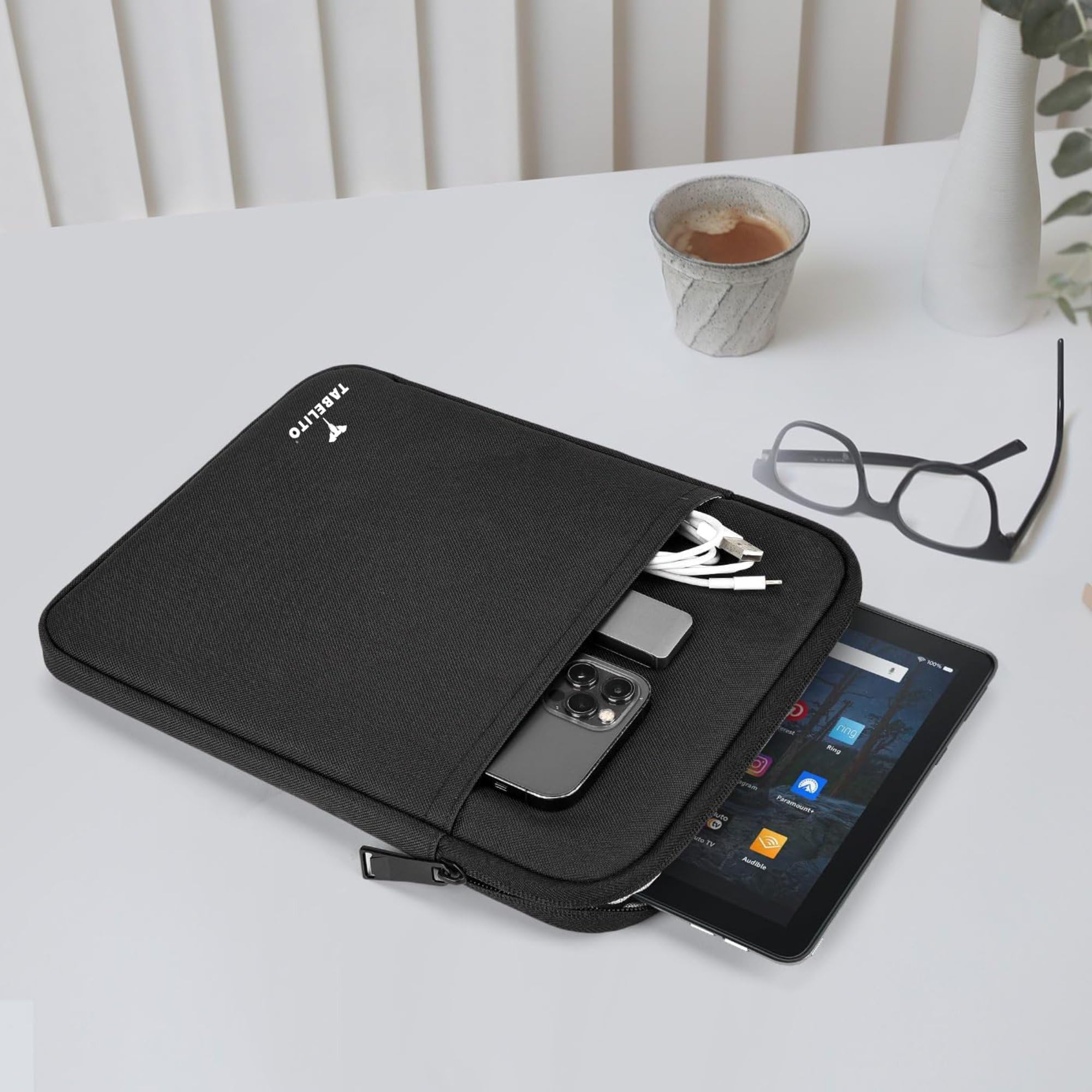 Tabelito Tablet Sleeve Bag Water-Resistant Case Cover Fits Upto 11.6 inch Tablets for Samsung/Lenovo/Galaxy Tab A9 Plus/S8/S9/Realme Pad/Honor Pad X9/Xiaomi Mi pad 6/Redmi Pad/Oneplus Pad