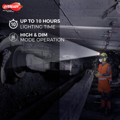 EVEREADY DL89 Rechargeable LED Headlamp, USB Type-C, 90° Tilt