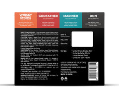 Beardo Perfumes Giftset For Men (Pack of 4 x 20ml) Whisky Smoke, Godfather, Mariner & Don Perfume | Long Lasting Perfumem Fresh Fragrance