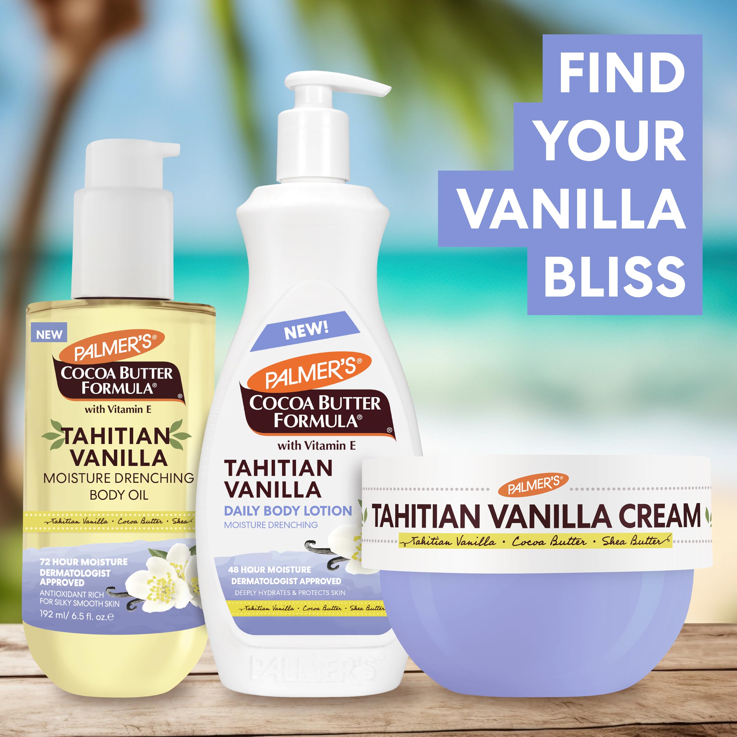 Palmer's Body Cream, Tahitian Vanilla Cocoa Butter Formula 250g