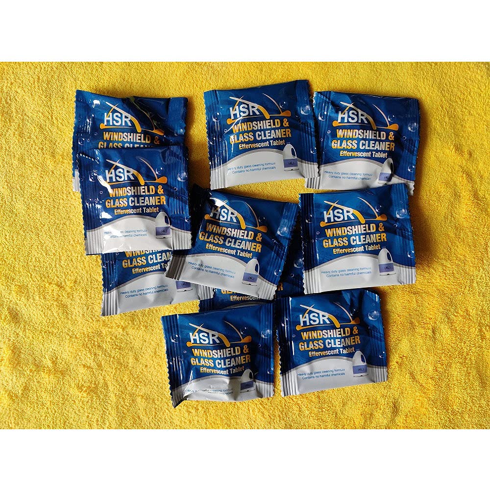 HSR 10 PCs Car Wiper Detergent Effervescent Tablets Washer Auto Windshield Cleaner Glass Wash Cleaning Tablets - Automotive Parts and Accessories from HSR - Shop in Sri Lanka at Arcade.lk