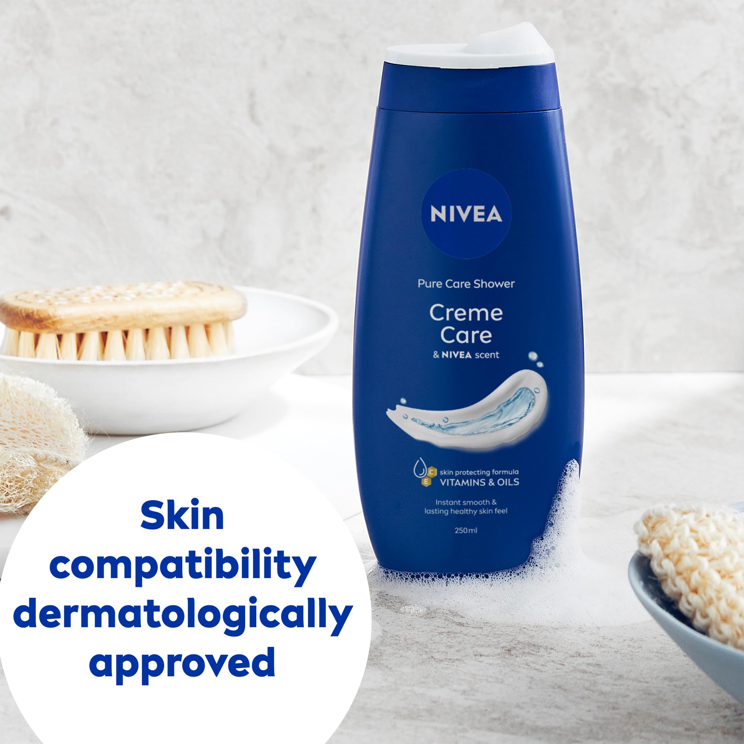 NIVEA Creme Care Pure Care Shower Cream, 250 ml