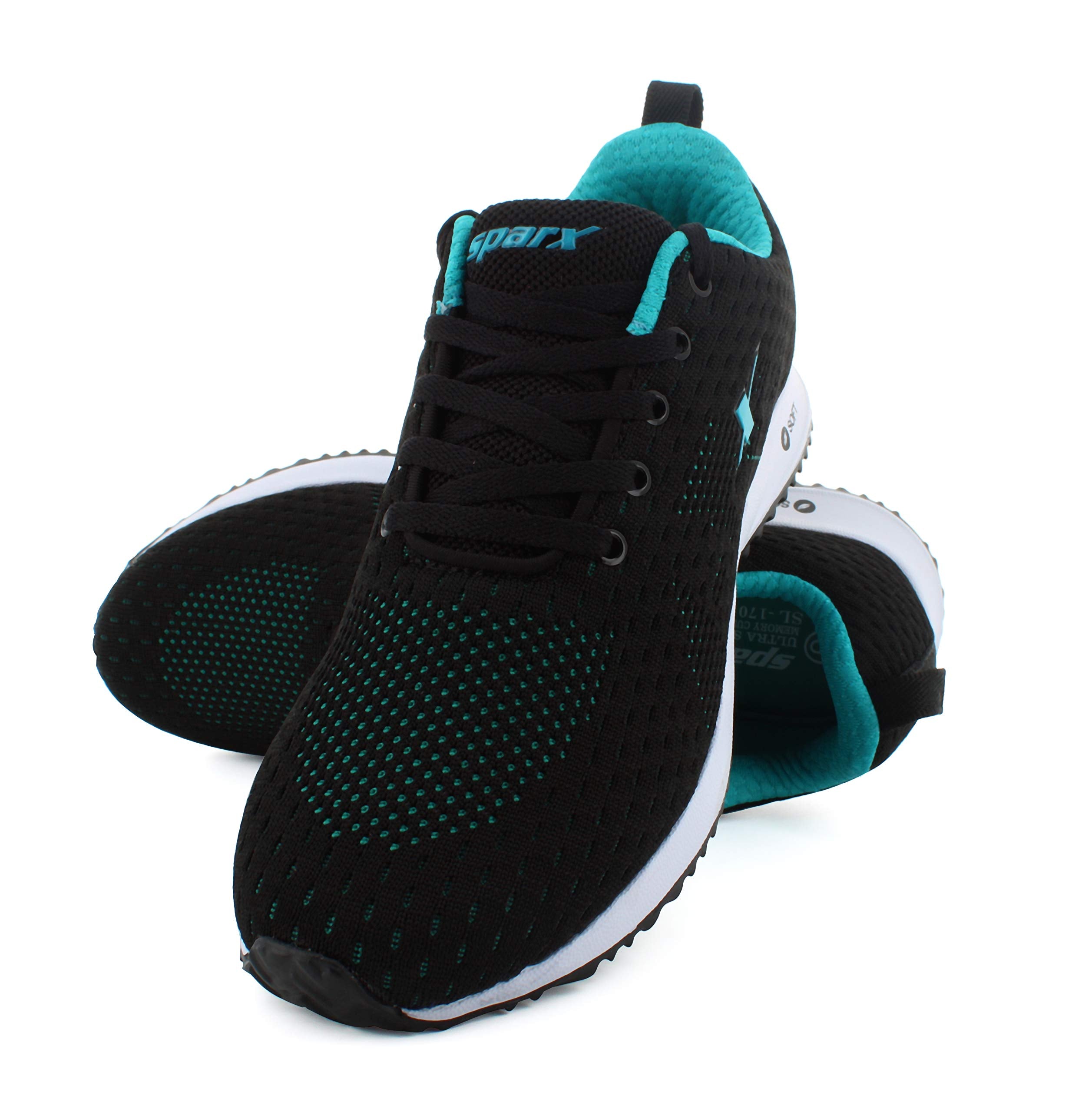 Sparx Women's SX0170L Black Mint Green Running Shoe-6 UK (SX0170LBKGM0006)