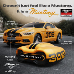 GOBOULT Mustang Torq Wireless in Ear Earbuds with 60H Playtime, App Support, Quad Mic ENC, 45ms Low Latency, 13mm Driver, Breathing LEDs,Touch Controls, IPX5, Ear buds Wireless (Yellow)