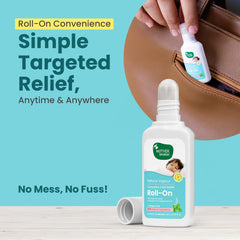 Mother Sparsh Natural Vapour Complete Cold Relief Roll-On for Babies-15ml | With Thymol Crystal, Eucalyptus Oil & Peppermint Oil for Cold & Cough | 100% Natural | Relieves Chest Congestion