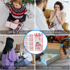 FunBlast Erasable Gel Pens – 12 Pcs of Gel Pen with Magic Eraser, Kawaii Gel Pens, Lightweight Gel Pen with Comfortable Grip, Stationery for School & Office – Blue Ink