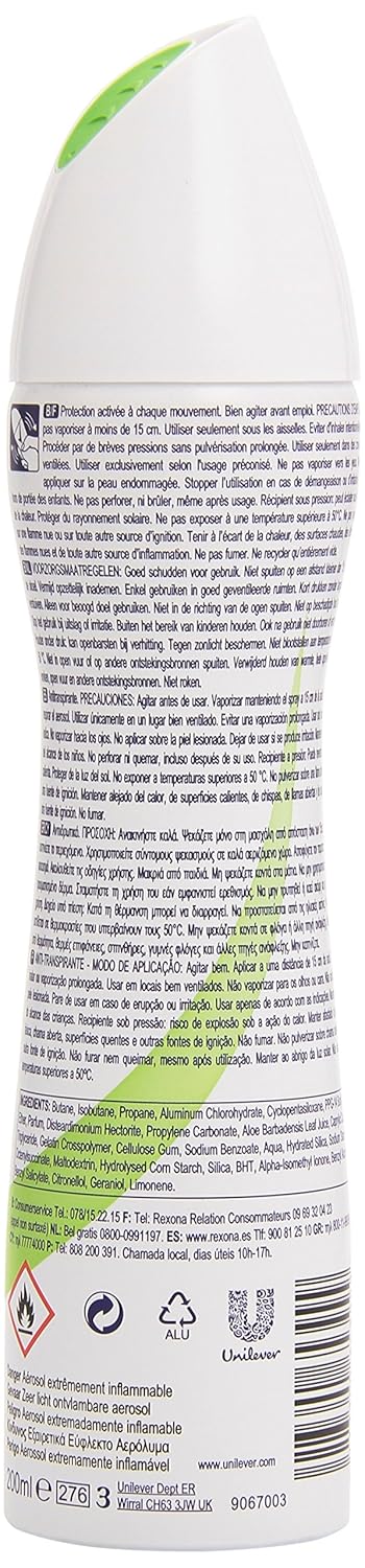 Rexona MotionSense Aloe Vera Antiperspirant Deodorant Spray for Women With 48-Hour Protection/200 ML