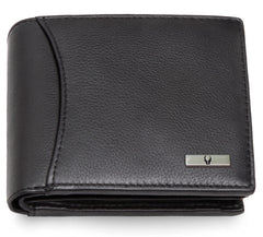 WildHorn Leather Wallet for Men, Black,(Pack of 1)