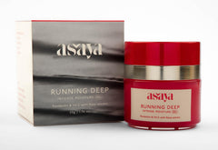 Asaya Running Deep Intense Face Moisturizer Gel |72-Hour Hydration & Glow with Vitamin C, Pentavitin & Natural Rose Extracts | For All Skin Types| specially for Melanin-Rich Skin (50g)