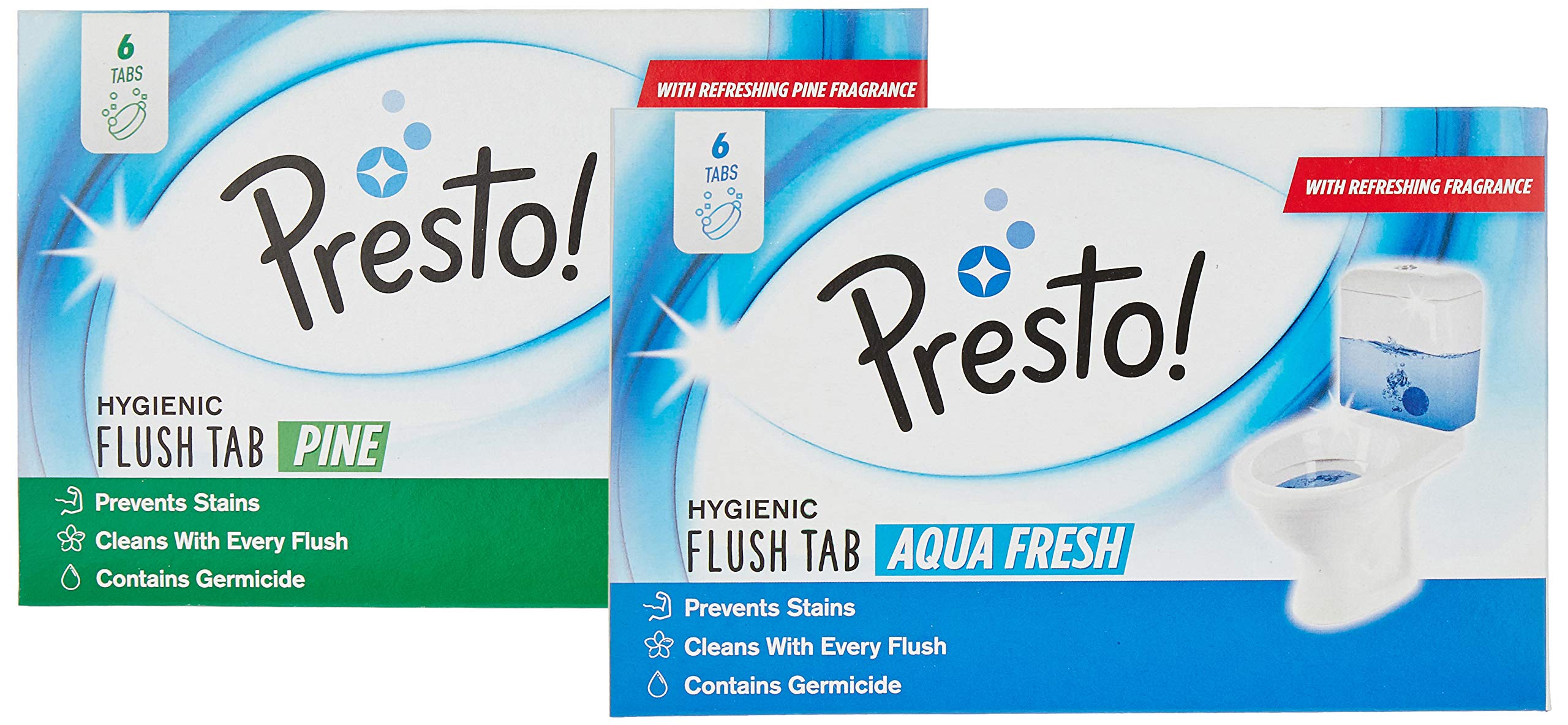 Presto! Hygienic Flush Tabs, Pine - 50 g (Pack of 6) - Drugstore from Presto! - Shop in Sri Lanka at Arcade.lk