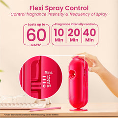 Godrej aer Matic Automatic Room Fresheners Refill Pack | Petal Crush Pink | 2000 Sprays Guaranteed | Lasts up to 60 days (210ml)
