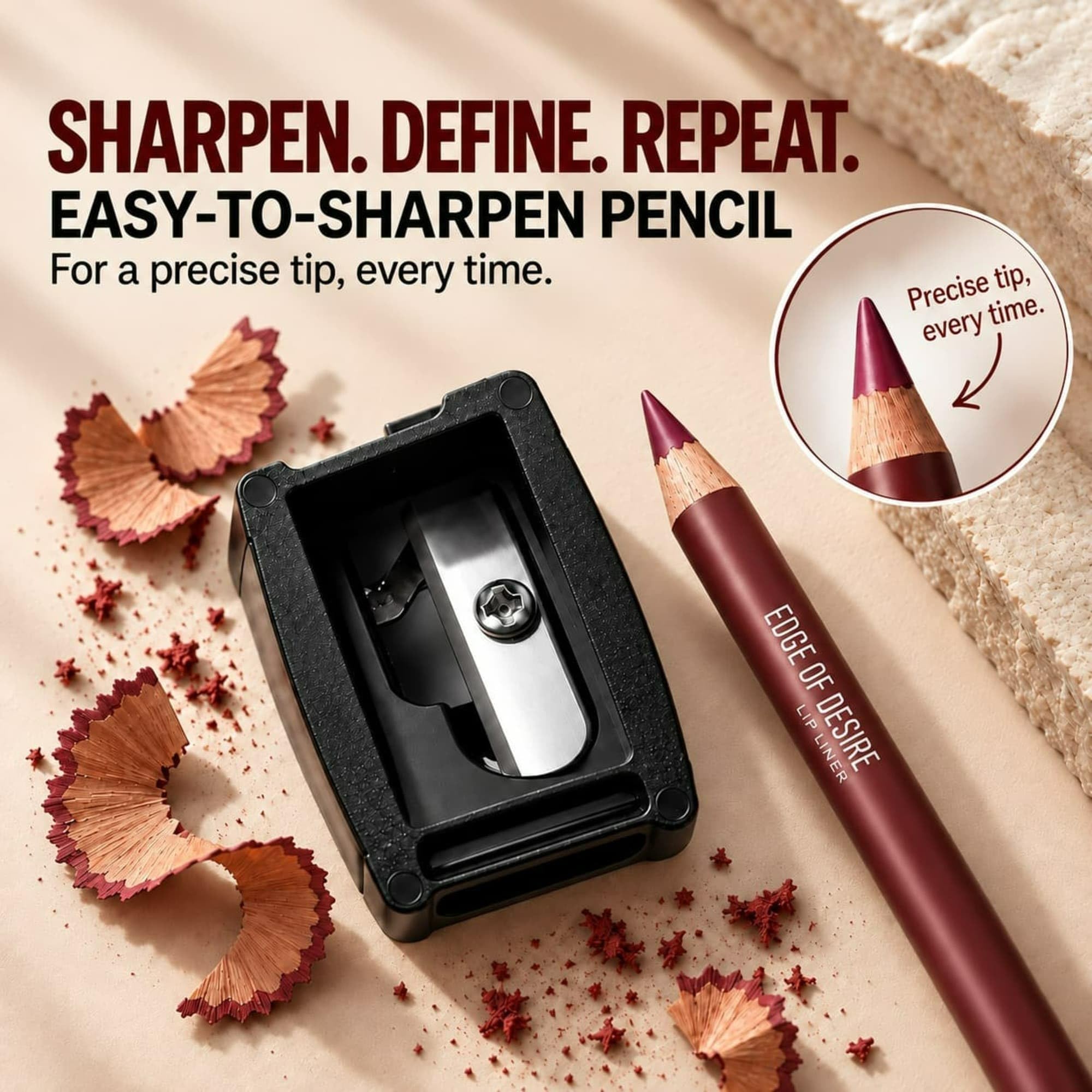 MARS Edge of Desire Lip Liner Set of 10 | One Swipe Smooth Application | Long Lasting & Travel Friendly Lip Pencil | Multicolor (Set-A) (1.4g x 10)