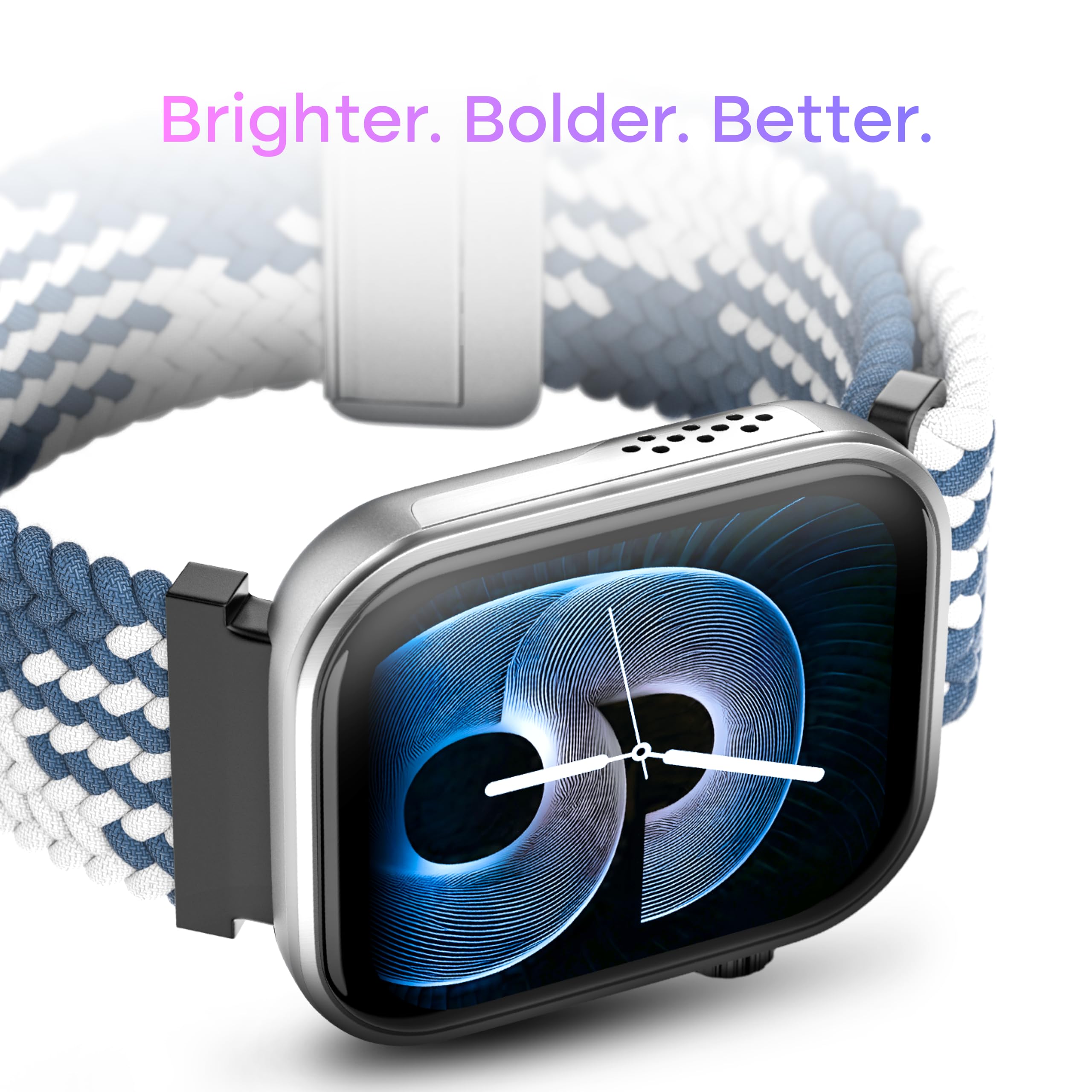 Noise Pro 6 Smart Watch:Intelligent AI, Endless AI Watch Faces, AI Companion, 1.85" AMOLED, EN2 Processor, Nebula UI 2.0, Emergency SOS, Compatible with iOS & Android(Champange Link), Brown