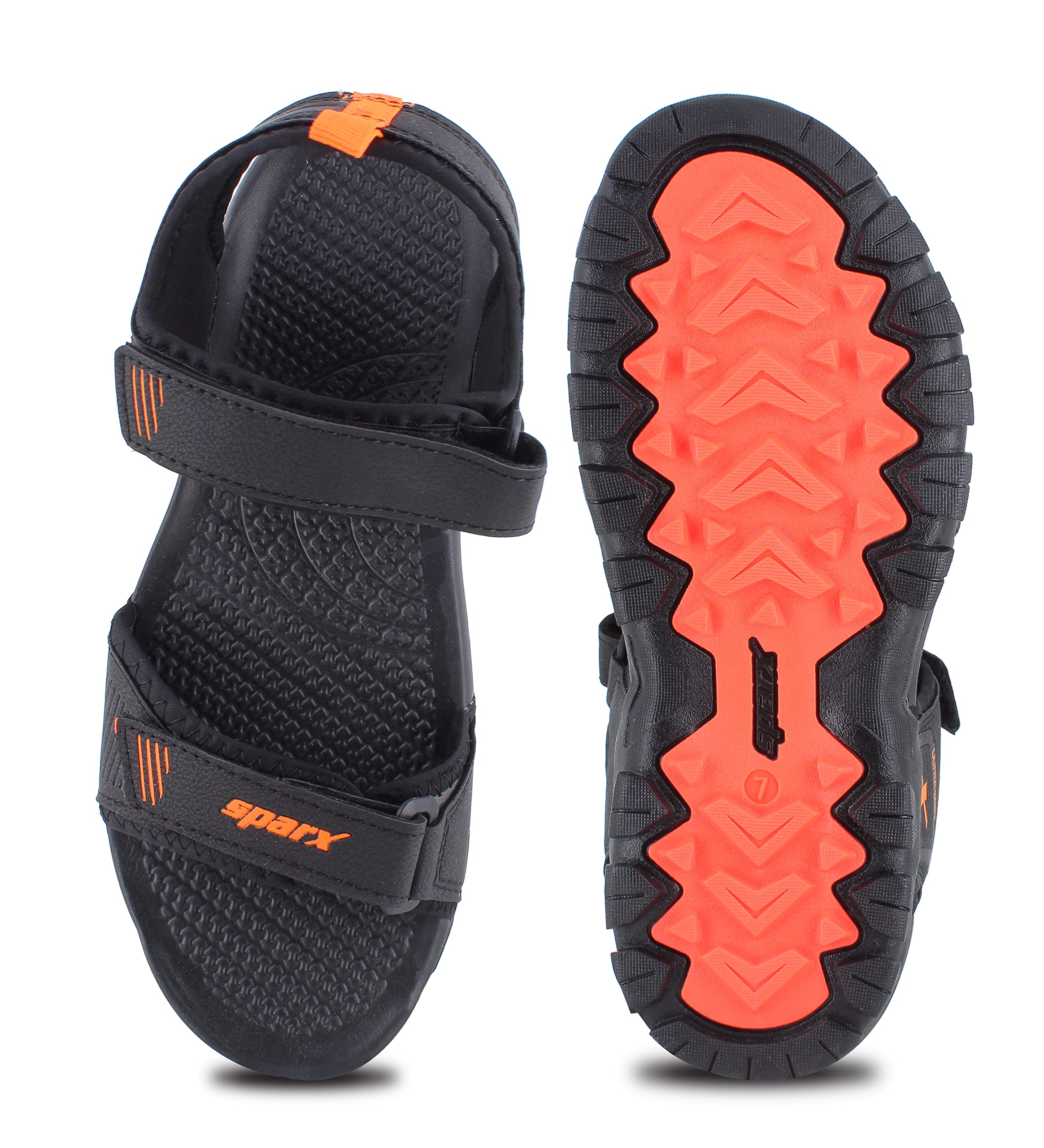 Sparx mens SS 561 | Latest, Daily Use, Stylish Floaters | Orange Sport Sandal - 10 UK (SS 561)