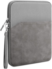 ProElite Polyester Tablet Sleeve Case Cover 12" to 13" for Apple iPad Air 13/Pro 13/Pro 12.9 Samsung Galaxy Tab S7/S8/S9 Plus/S7/S9 FE Plus 12.4", Lenovo Tab P12, Surface Pro, Dark Grey