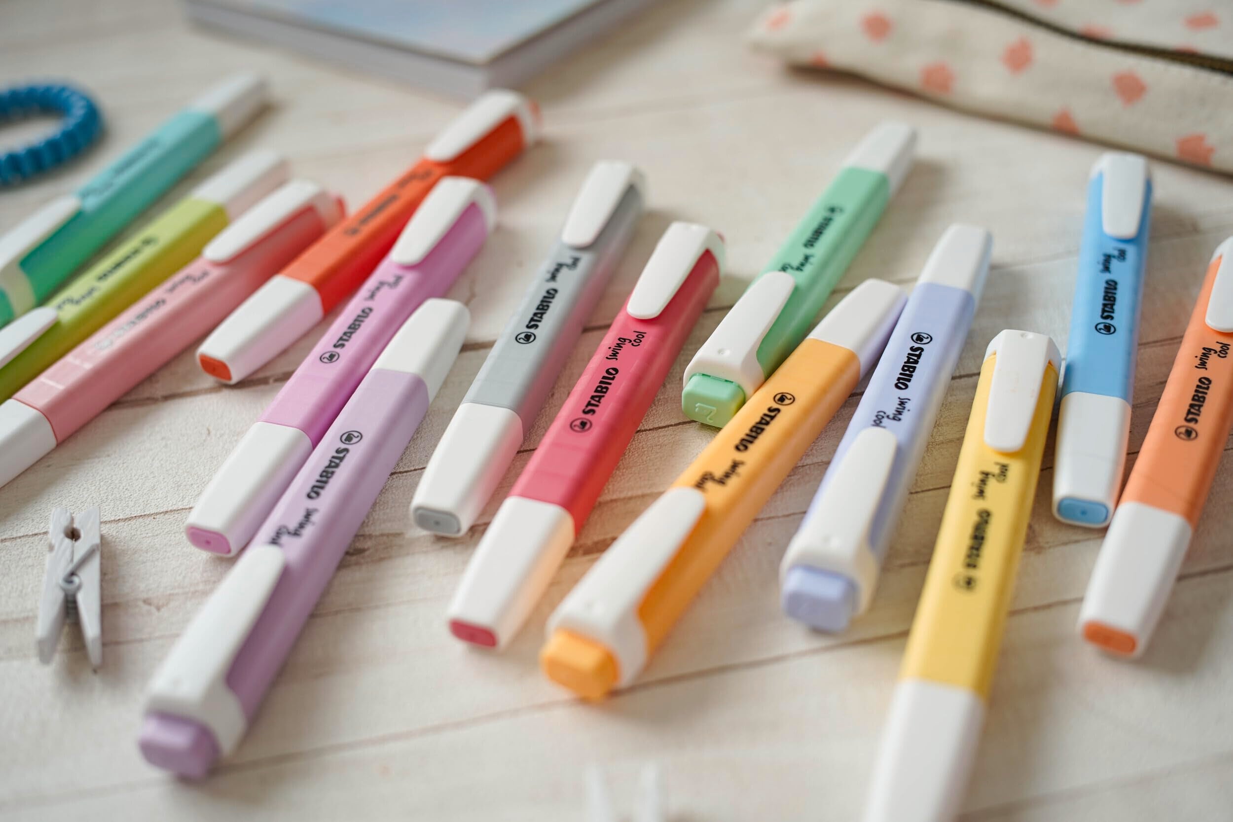 STABILO Swing Cool Highlighter Pen Pastel - Pack of 4 (Assorted Colours)