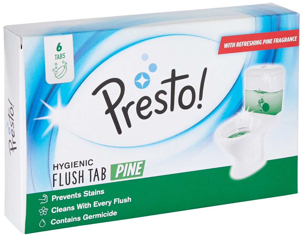 Presto! Hygienic Flush Tabs, Pine - 50 g (Pack of 6) - Drugstore from Presto! - Shop in Sri Lanka at Arcade.lk